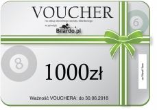 Voucher na zakupy w Bilardo.pl o wartości wielokrotności 10 zł